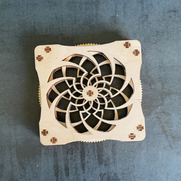 Lotus Flower Drink Coasters Trækopmåtte 3 3 3