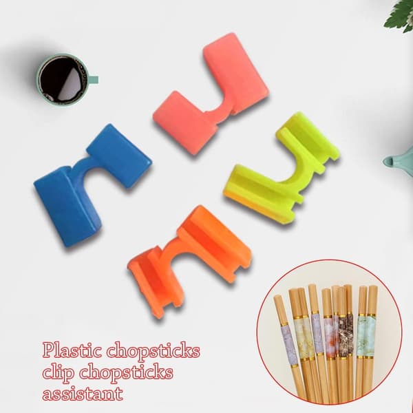 25ST Chopstick Helpers Trainer Hållare VIT white