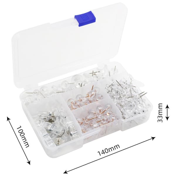 Push Pins Set Clear Push Pins Pins med krokar
