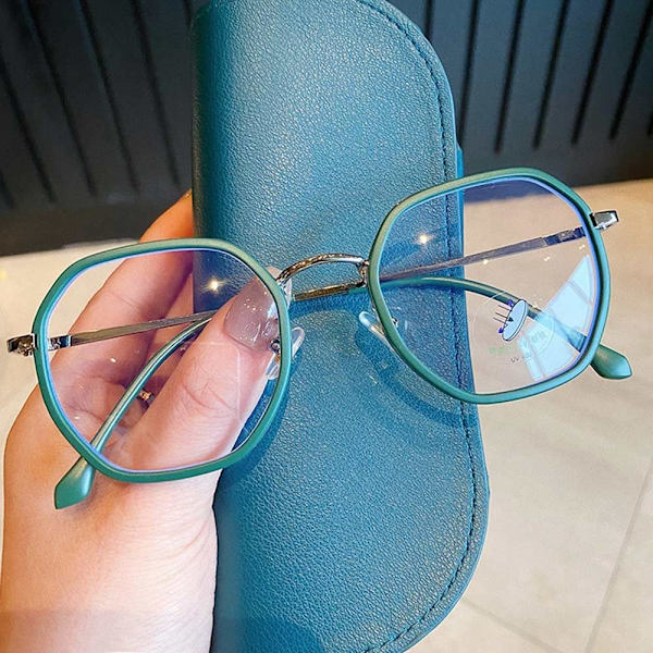 Anti-Blue Light Glasses Pyöreät silmälasit VIHREÄ Green