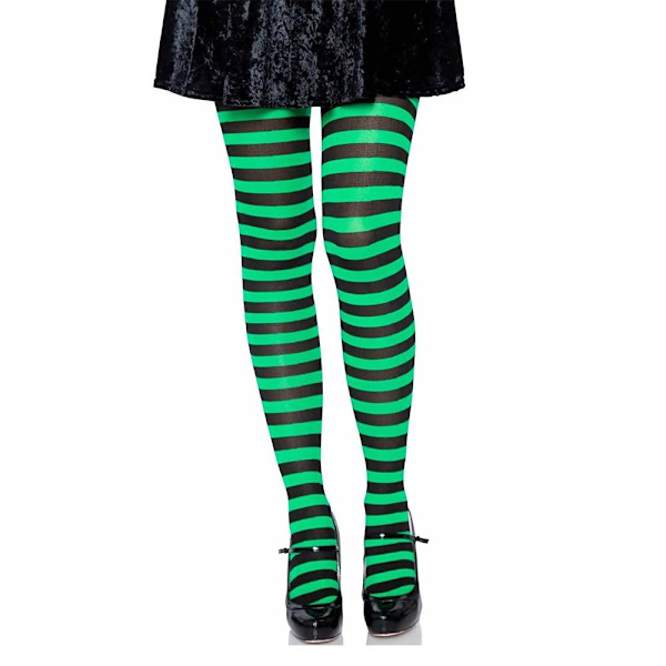 Strømpebukser Højstrømper GRØN&SORT GRØN&SORT green&black