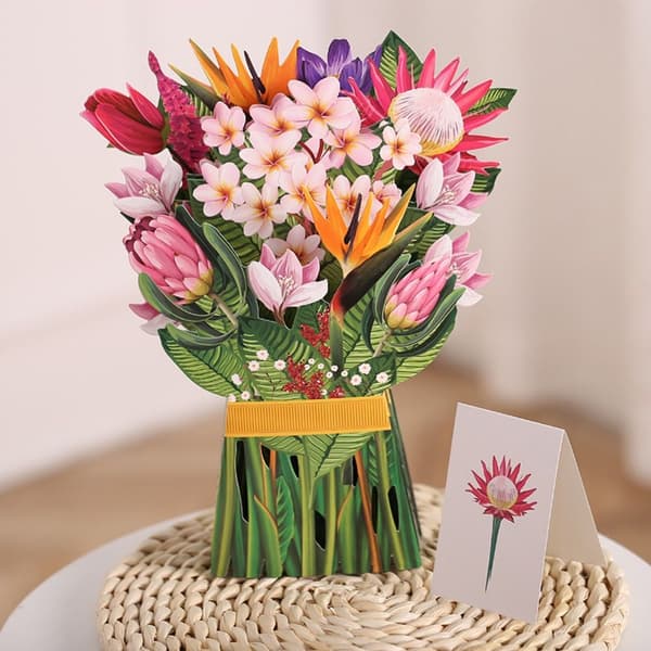 3D pop-up bukett papirblomster 2 2 2