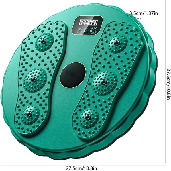 Waist Twisting Board Twisting Waist Disc VIHREÄ NORMAALI VERSIO Green Regular version-Regular version