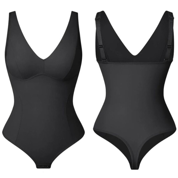 Bodysuit Shapewear Slankende Undertøj SORT L black L
