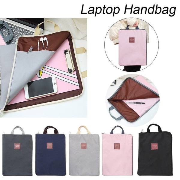Laptop Håndtaske Kontortaske PINK Pink