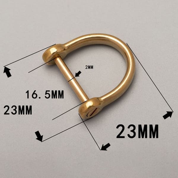Solid karabinhage D bueklammer 10 10 10