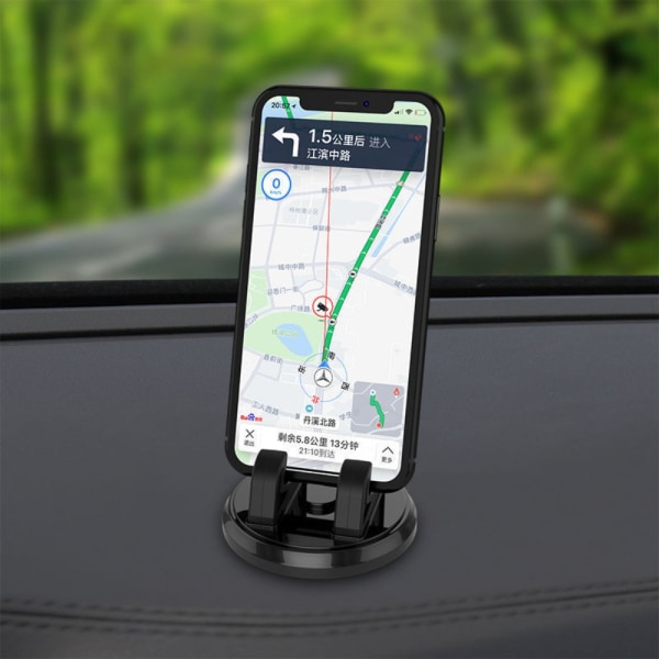 Biltelefonholder Telefon- og GPS-holder SVART black