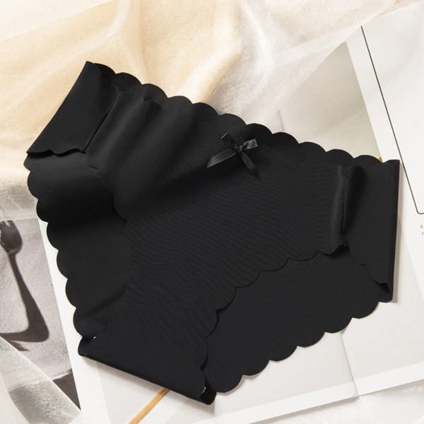 Ice Silk Underwear Seamless Trosor SVART black