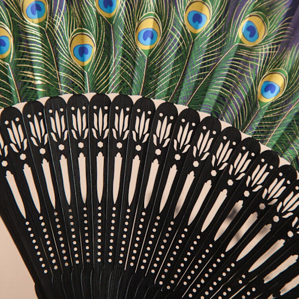 Silk Fan Hand Fan RÖD red