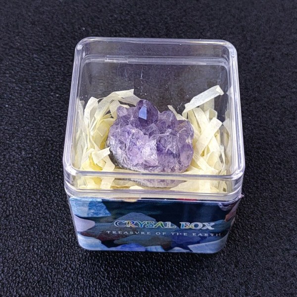 Krystallmalmbokser for naturlig mineralprøver 3 3 3