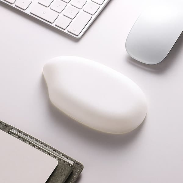 Håndledsstøtte Musemåtte Tastatur Pad MUSEMÅTTE - HVID MUS Mouse Pad-White