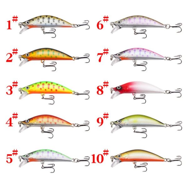 2kpl Mini Fishing Bait VIB uppoamisuhe 10 10 10