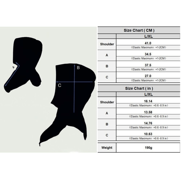 Dun hættehatte Tørklæde Balaclava hat SORT black