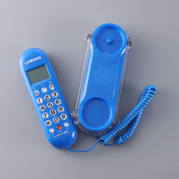 Kabelført telefon Telefon med ledning BLÅ Blue