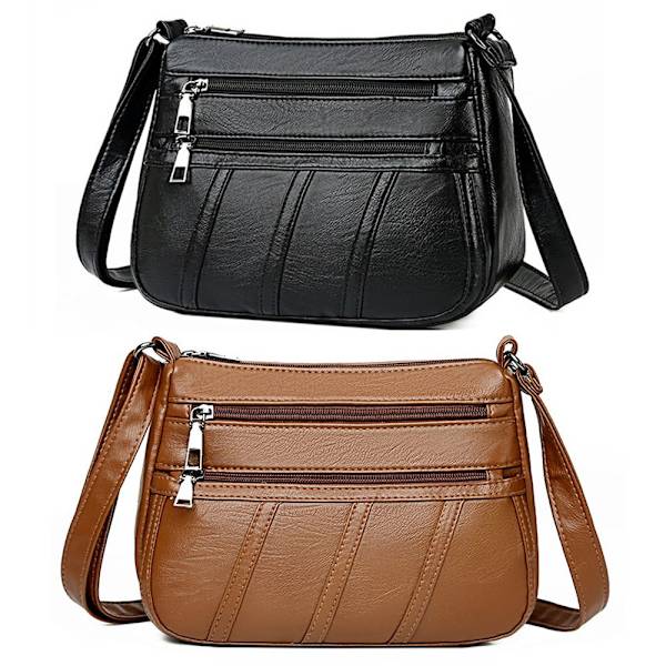 Sling Axelväska Crossbody-väska BRUN brown
