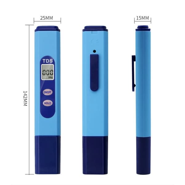 Digital TDS Tester Vannkvalitetsmåler LCD Pen Testing Salt