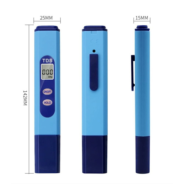 Digital TDS Tester Vattenkvalitetsmätare LCD Penna Testar salt