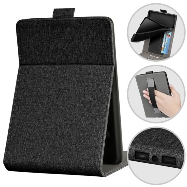 Smart Cover E-bog Læser Stand Case SORT SORT Black