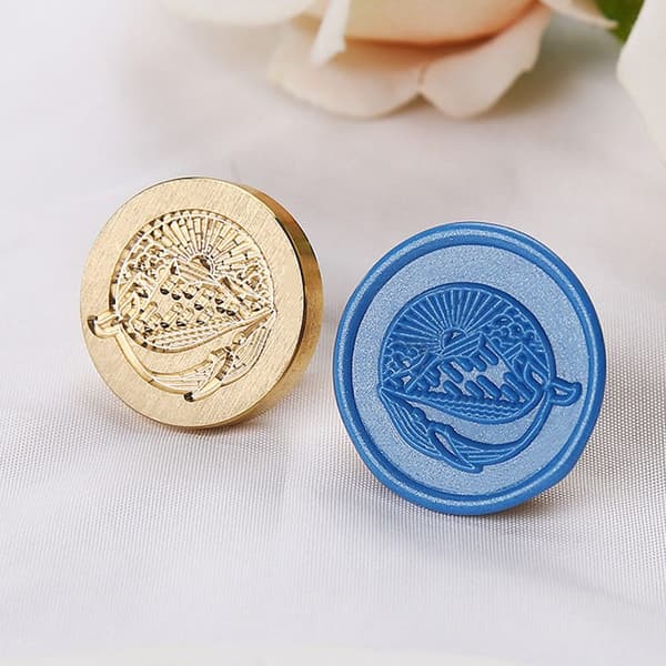 Seal Kobberhode Voks Seal Stempel 7 7 7