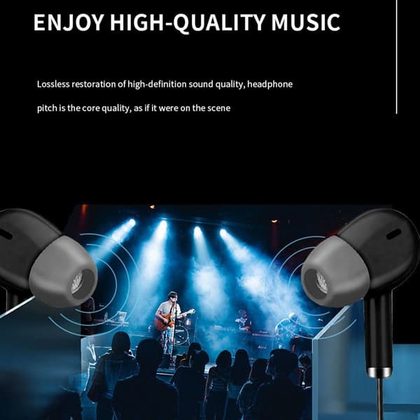 Øretelefoner Kablet Headset BLÅ Blue