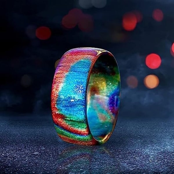 2 stk Sky Star Rings Seven Color Ring 6 6