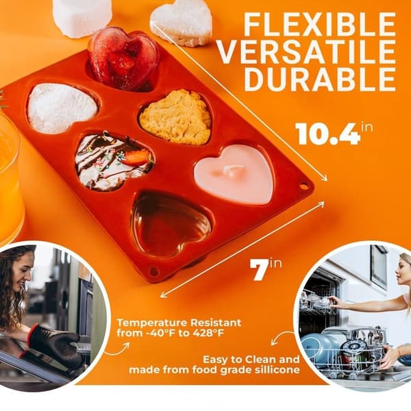 2st Hjärtformad form Form Molds
