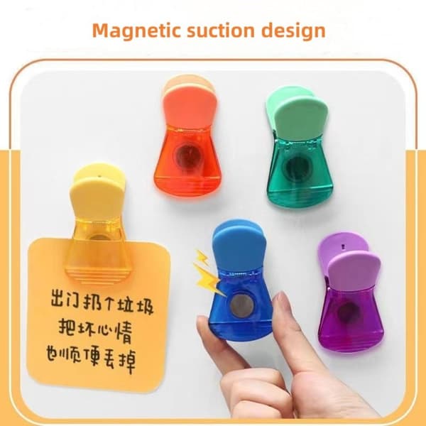 6 Stk Taskeclips Forseglingsclips Magnetclips