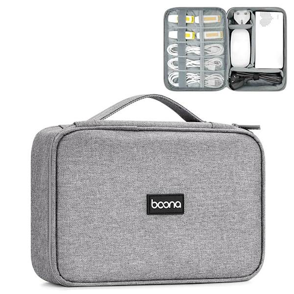 Digital oppbevaringsveske USB-kabelposer grey Style 1-Style 1