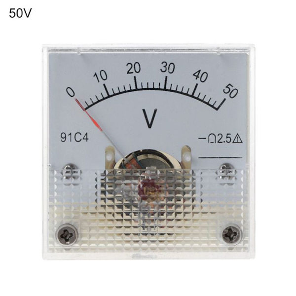 DC voltmeter Analog panelmätare 0-50V 0-50V 0-50V