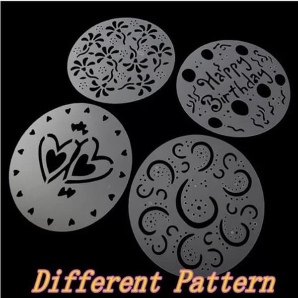 2Pack Cake Stencils Flower Spray Form 2Packs