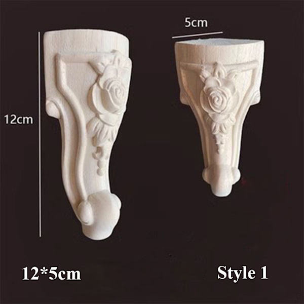 Vintage puusta veistetyt huonekalut jalat 12X5CMSTYLE 1 STYLE 1 12x5cmStyle 1