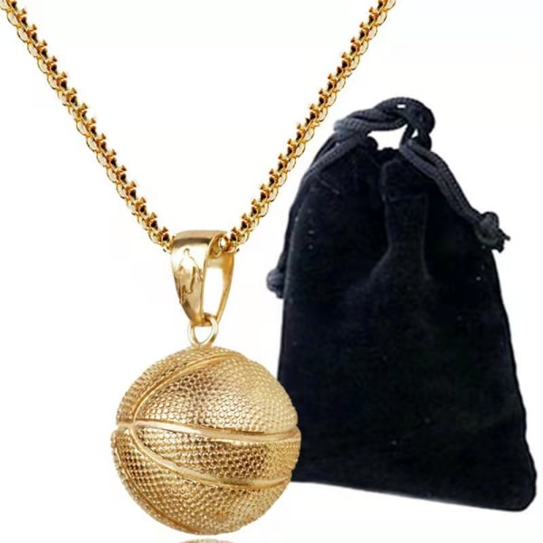 Basket Halsband Rostfri Kedja GULD Gold