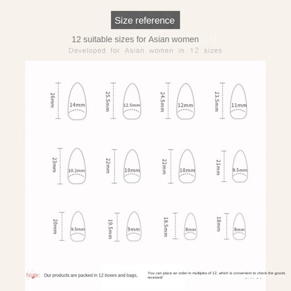 Falska naglar Fake Nials W1370 W1370 W1370