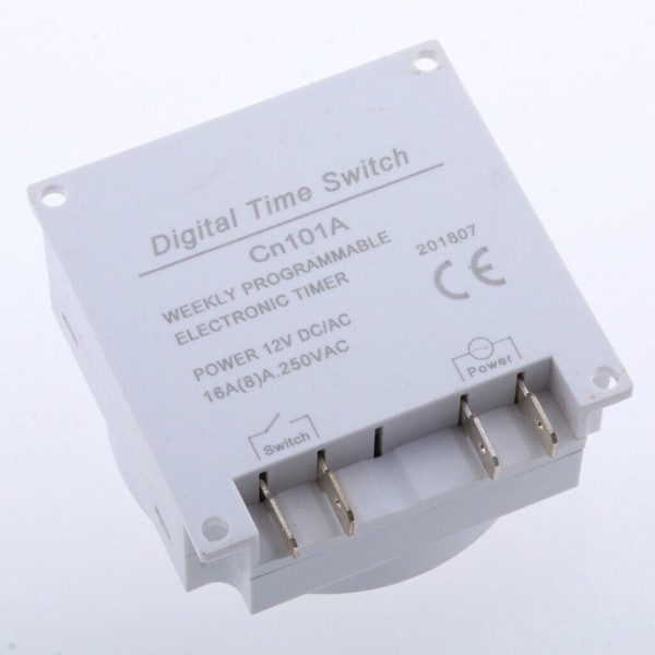 12V DC programmerbar digital 12V timerstyrt bryter