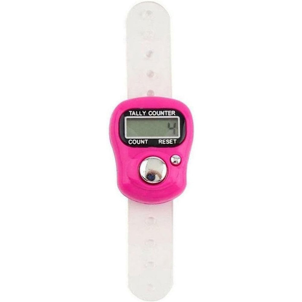 Elektronisk Finger Counter Finger Ring Timer VIT white