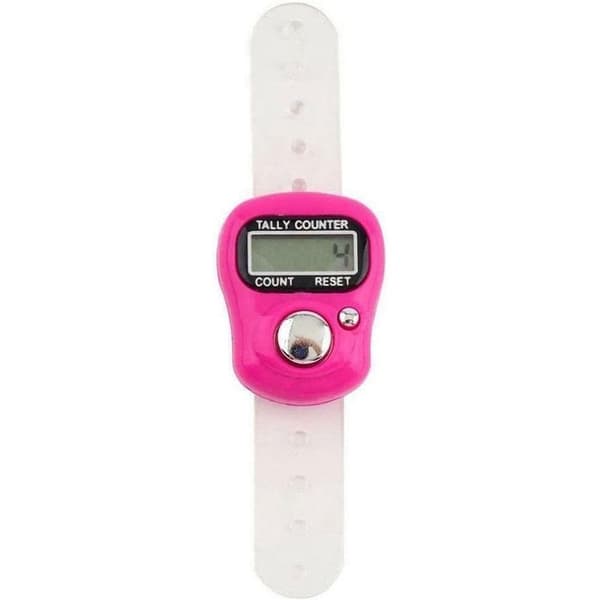 Elektronisk fingerteller fingerringtimer SVART black