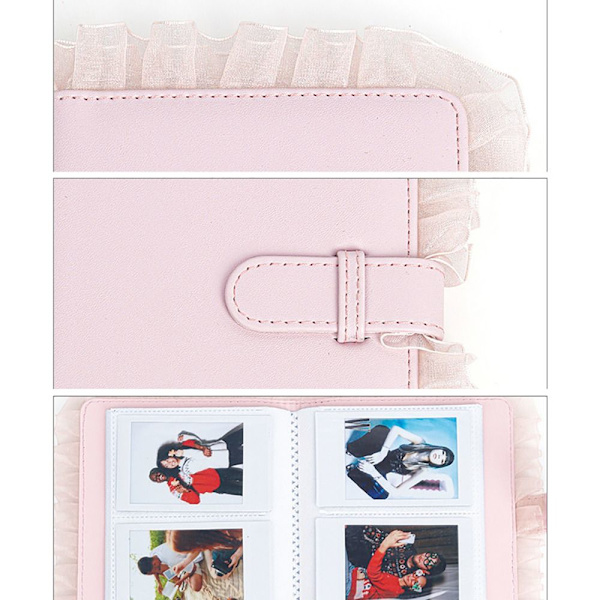 Fotoalbum 64 fickor ROSA Pink