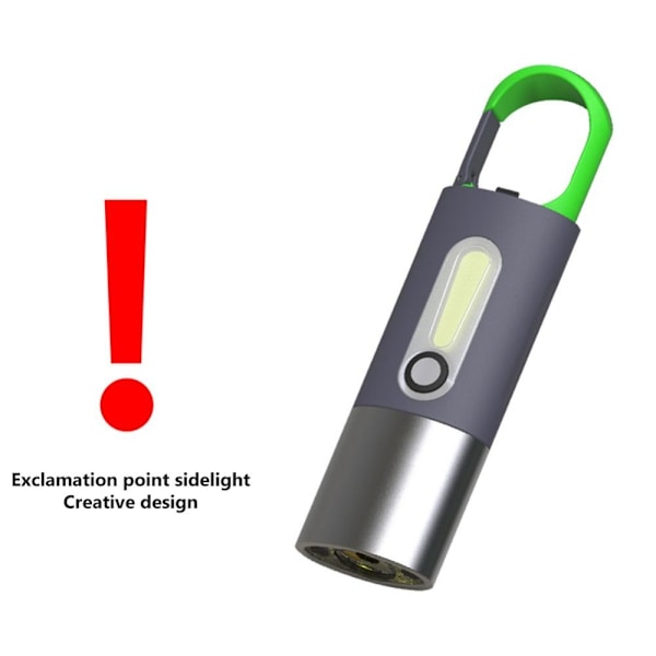 LED-taskulamppu taskulamppu USB ladattava valo