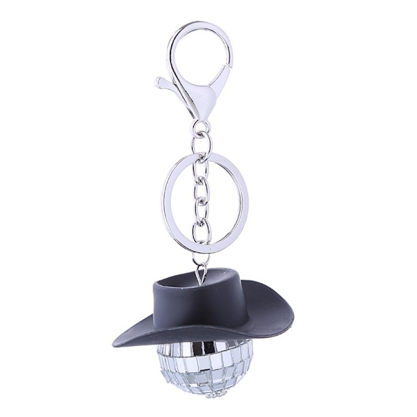 Disco Ball Nøglering Spejl Nøglering SORT black