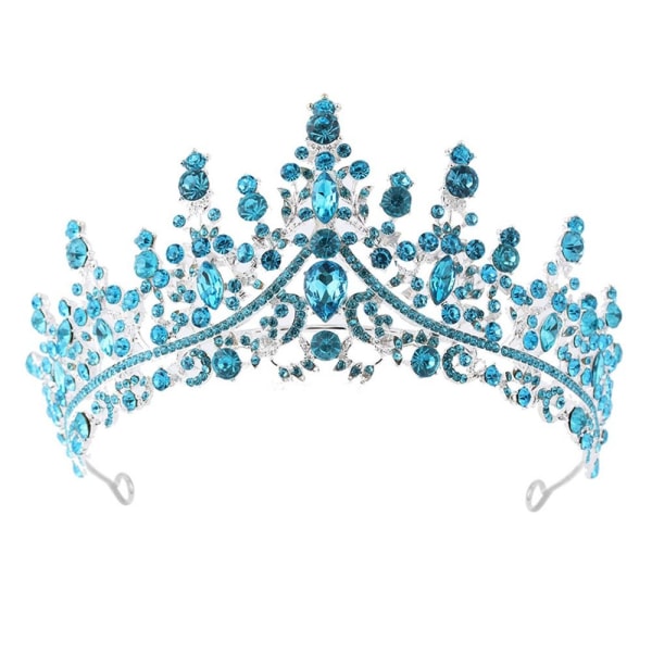 Legering Crown Wedding Tiara Crystal Rhinestone Crown MULTICOLOR Multicolor