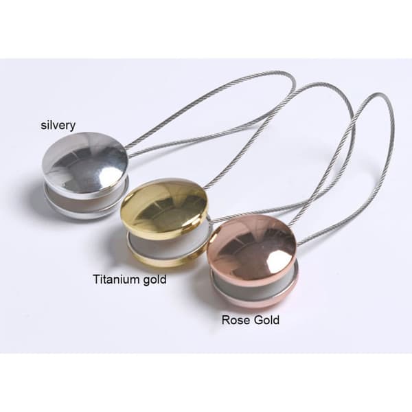 2st Magnetiska Gardiner Tieback Clip Spänne SILVER silver