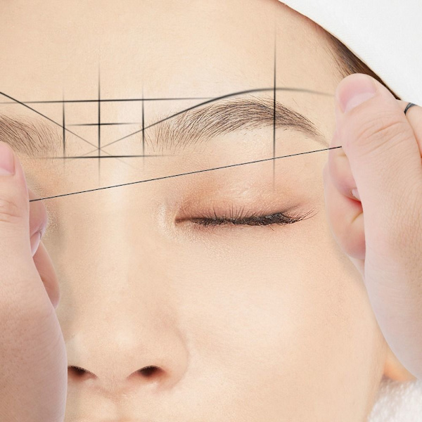 Brow Marker Thread Øjenbryn Stencils SORT black