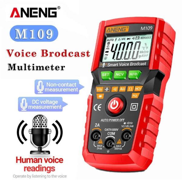 Digital Multimeter Multimetro Meter SORT Black