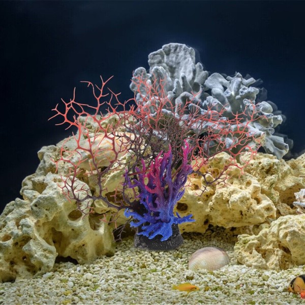 Imitation Coral Ornament Simulation Coral Tree Decoration Blue&purple