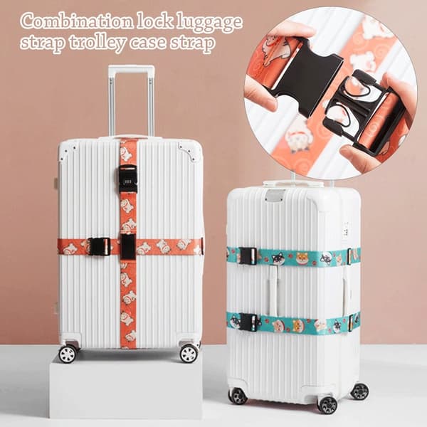 Bagageremmar Packrem ORANGE TSA LOCK TSA LOCK orange TSA lock-TSA lock