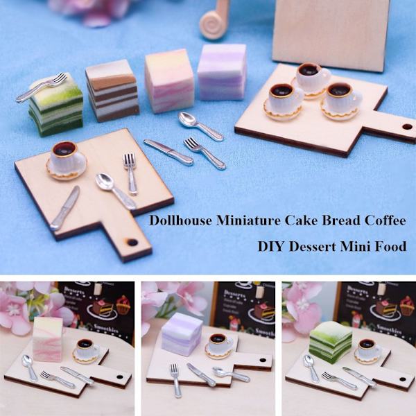 1 sett Miniatyrkakebrød DIY Dessert JORDBÆR JORDBÆR Strawberry