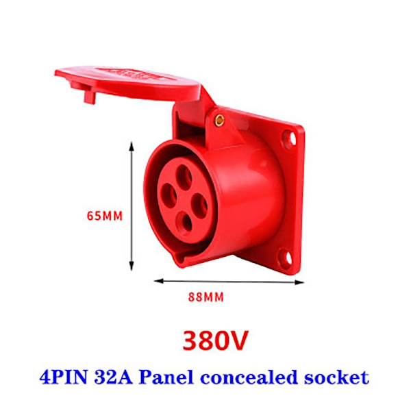 Industrial Plug and Socket -liitin 32A 32A 32A