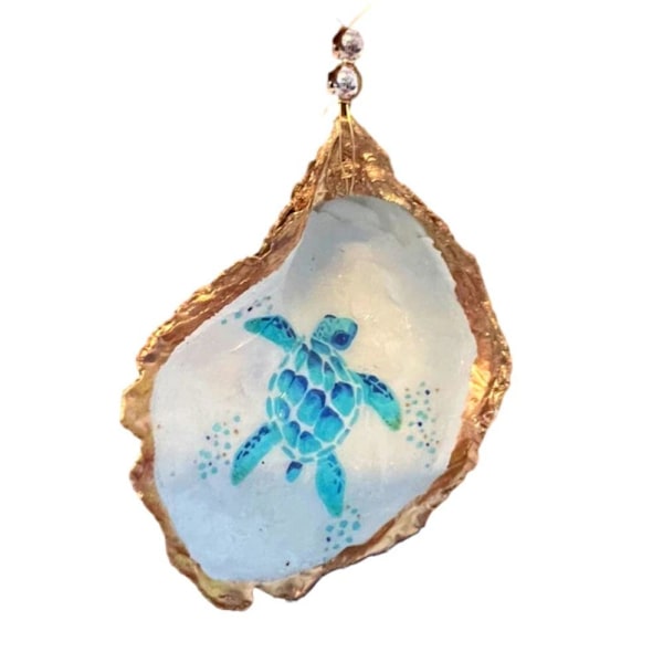 Oyster Shell Art Ornament Julehengende anheng B B B