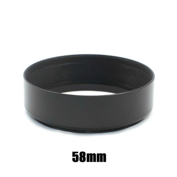 Kierretty cover 58mm 58mm häikäisyä estävä suojus 58mm