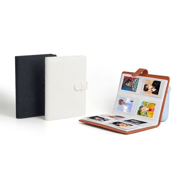 Instant Camera Photo Album 3 tums fotolagring Embossed-Brown